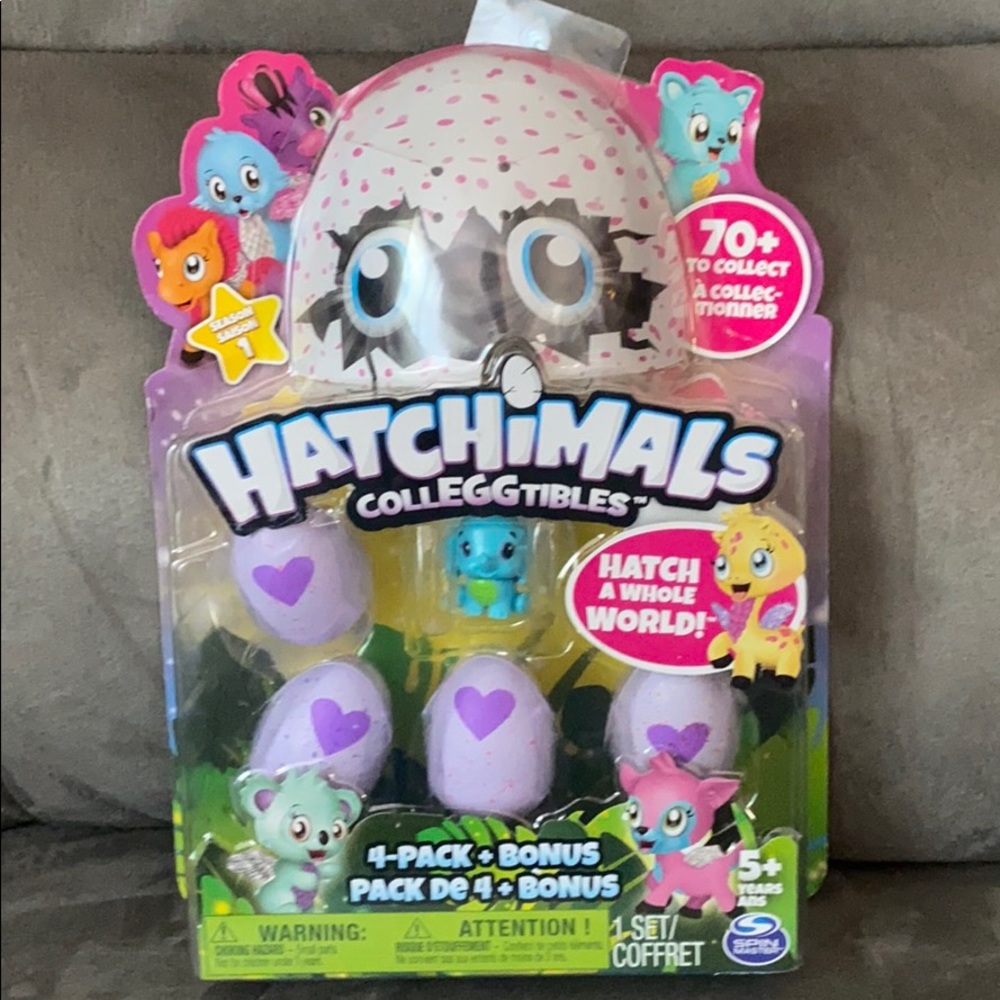 Hatchimals CollEGGtibles 4 Pack Bonus Egg Hatching
